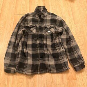 Original Deluxe Supply Plaid Flannel Jacket Size L